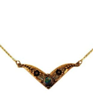 Bronze Necklace Abalone 18 Inch