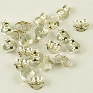 Silver Earring Backs 10 Pairs