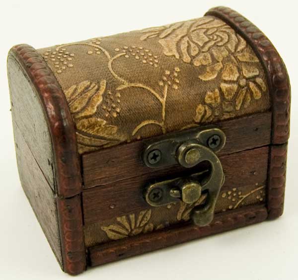 Box Wooden Chest 8X6X6cm