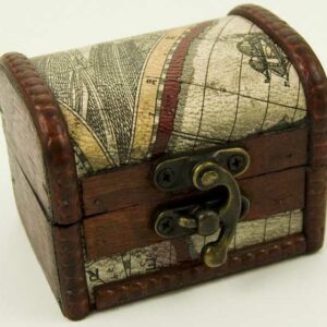 Box Wooden Chest 8X6X6cm