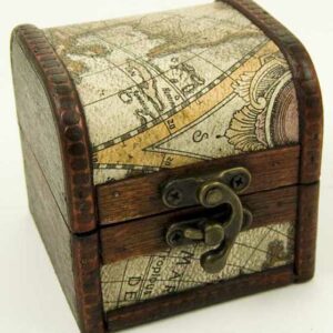 Box Wooden Chest 8X8X8cm