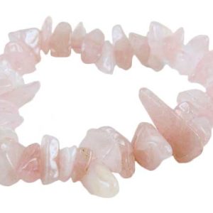 Bracelet Chip Rose Quartz Chunky