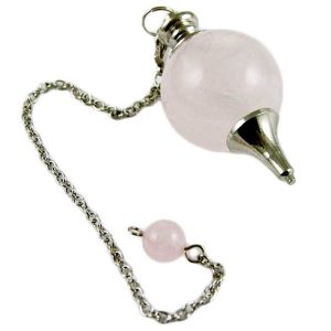 Pendulum With 25mm Ball Rose Quartz