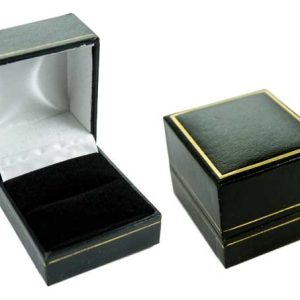 Ring Box Black 4.6X5.3X3.2cm