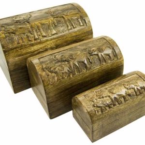 Box Chest Elephants Set Of 3