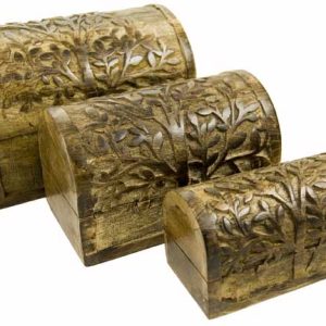 Box Wood Blossom Tree Set Of 3