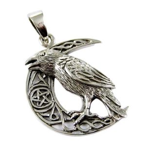 Pendant Silver Raven Moon