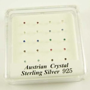 Nose Stud Silver Assorted 20pcs