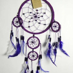 Dream Catcher 4 Circles Purple