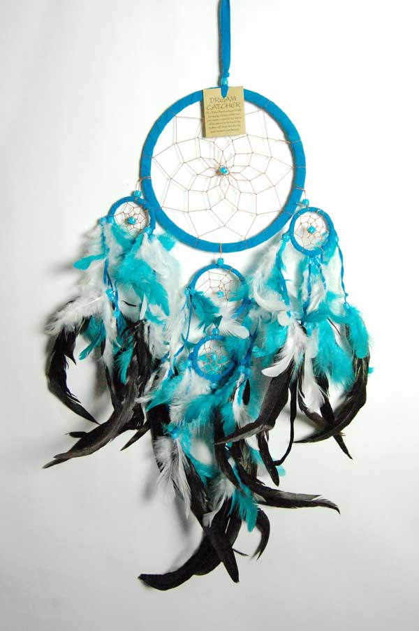 Dream Catcher 4 Circles Turquoise