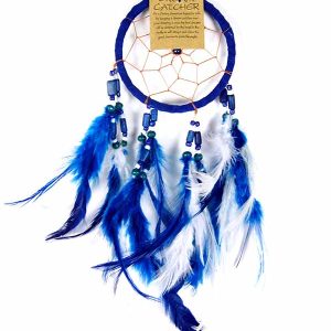 Dream Catcher Bone Beads Blue