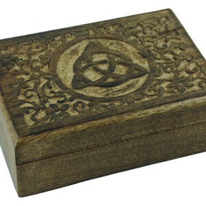 Box Wooden Black Triquetra