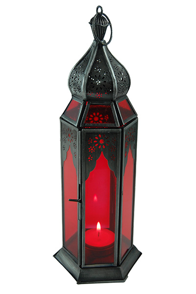 Lantern Candle Holder Red