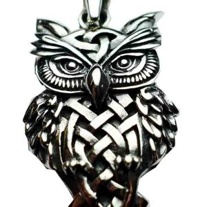 Silver Pendant Owl