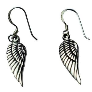 Silver Earring Angel Wing