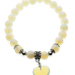 Bracelet Stone Heart Opalite