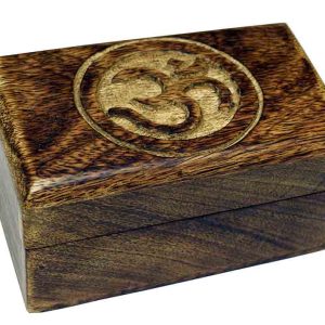 Box Carved Om Symbol