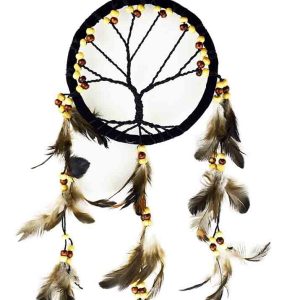 Dream Catcher Tree Black 12cm