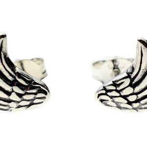 Silver Earring Stud Wings