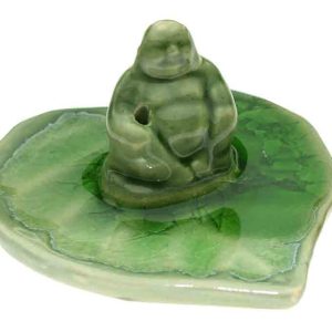 Incense Holder Buddha Green