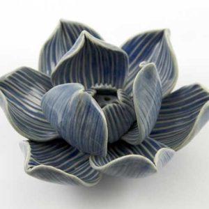 Incense Holder Lotus Blue