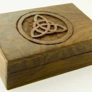 Box Wooden Triquetra 6X4 Inch