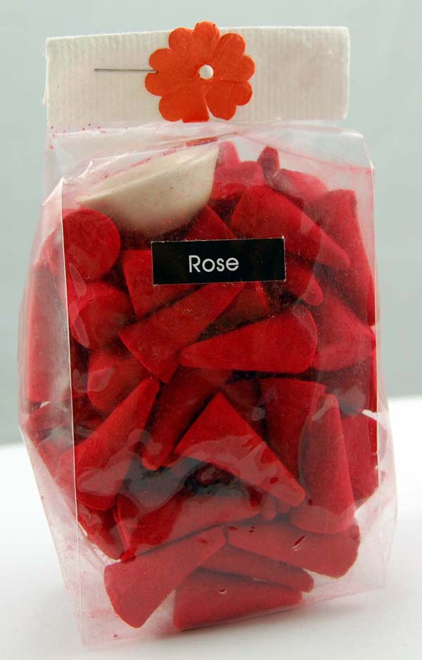 Incense Cones Rose 100pcs