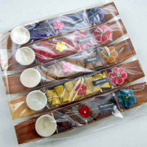 Incense Cone Set With Candle 5pcs