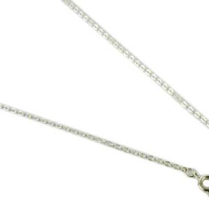 Chain Silver Plated Trace 18" 2pcs