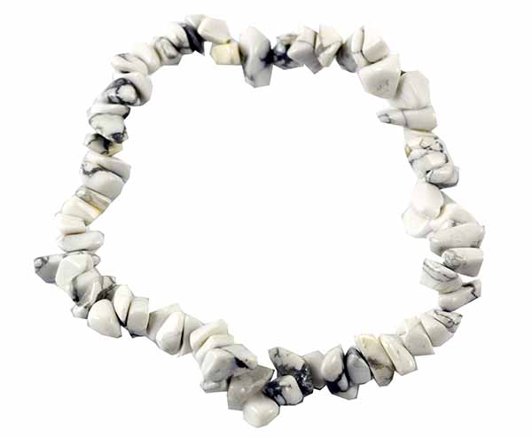 Bracelet Chip Howlite 7 Inch