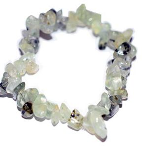 Bracelet Chip Prehnite 7 Inch