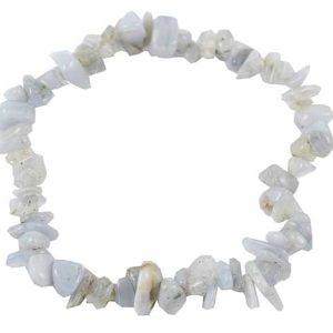 Bracelet Chip Chalcedony 7 Inch