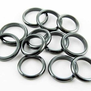 Ring Hematite 12pcs