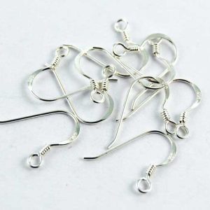 Hooks Silver 5 Pairs Per Bag