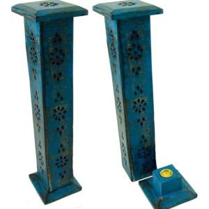 Incense Holder Tower Blue